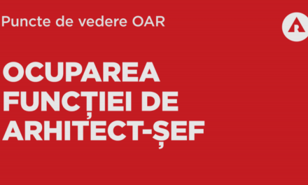 OAR își menține poziția privind condiția studiilor de specialitate pentru ocuparea funcției de arhitect șef