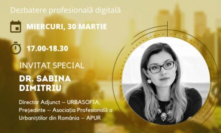 Sabina Dimitriu, președinte APUR, despre regenerarea urbană în România: Una dintre marile probleme este lipsa capacității interne, cadrul de dependență și reacția întârziată a orașelor de a se alinia la oportunitățile externe   